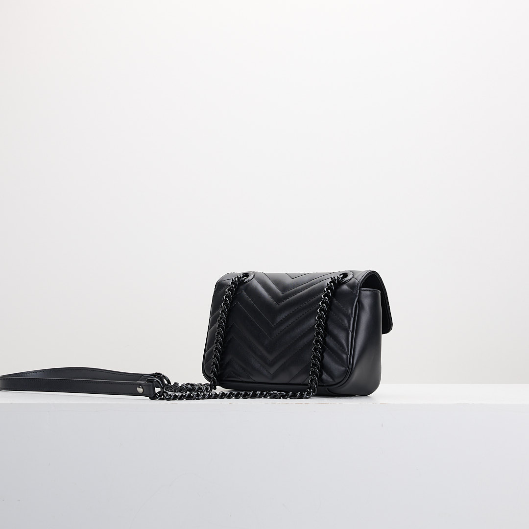 二手Gucci marmont 22 so black:圖片 3