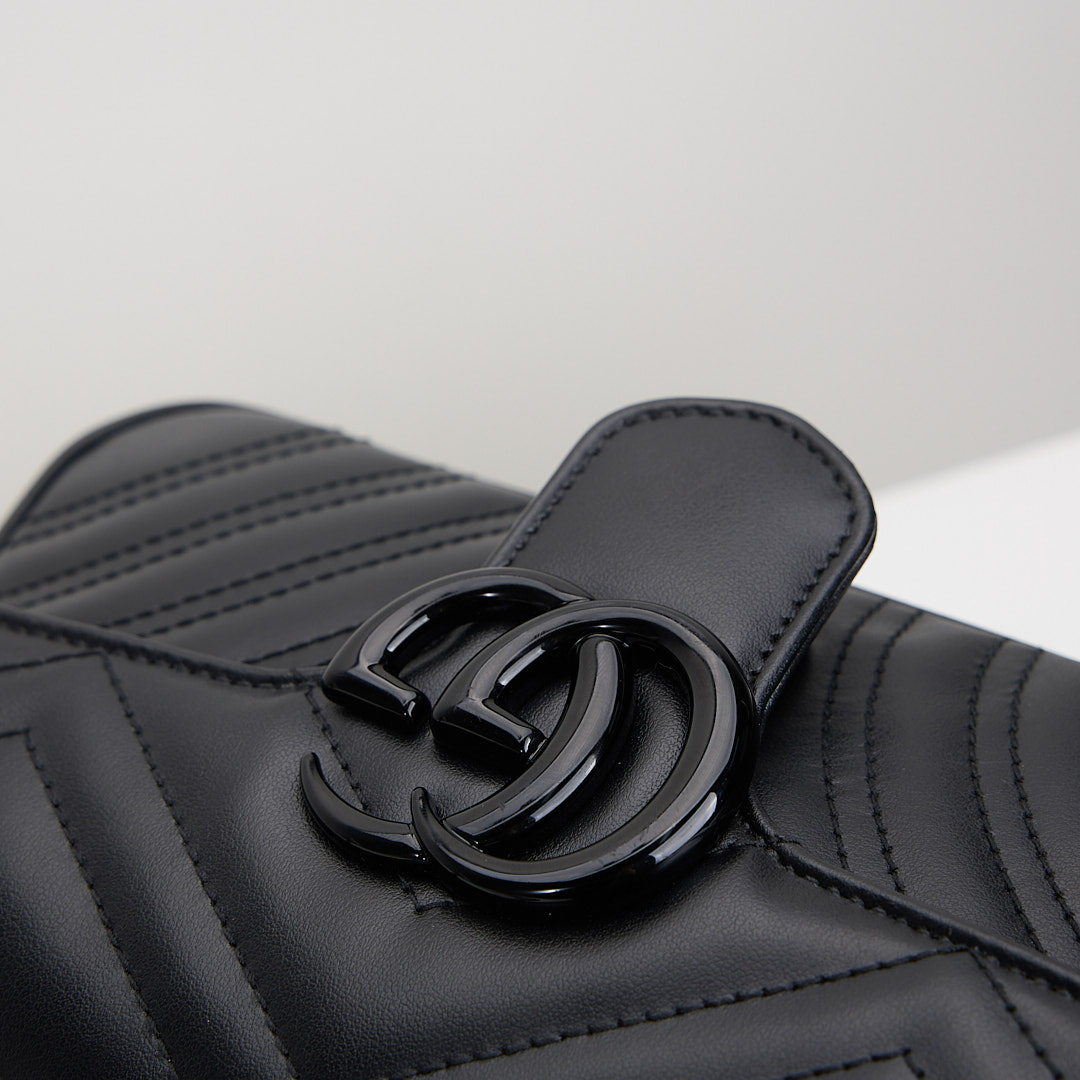 二手Gucci marmont 22 so black:圖片 14