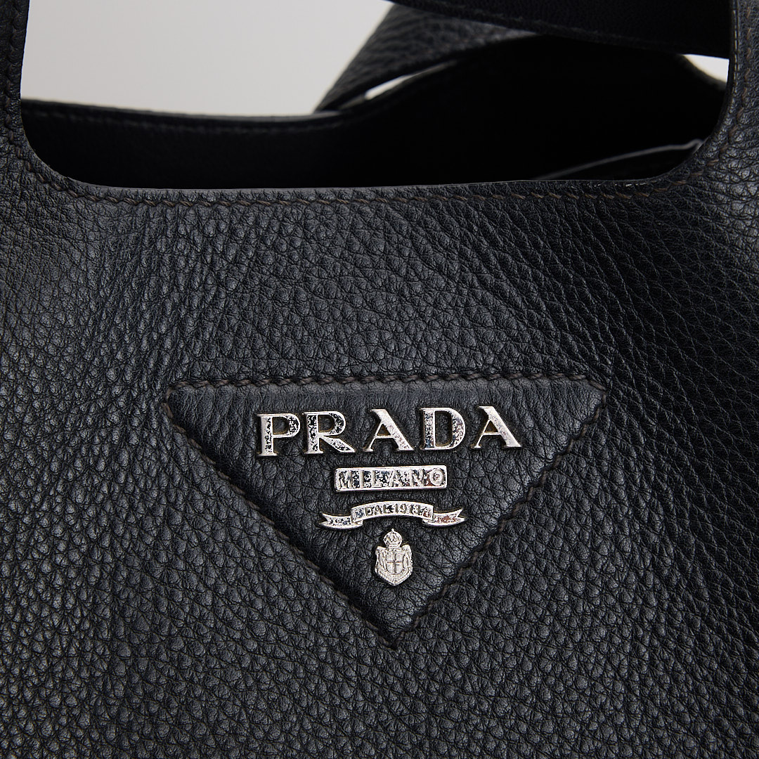 二手Prada 中號菜籃子/黑色:圖片 9