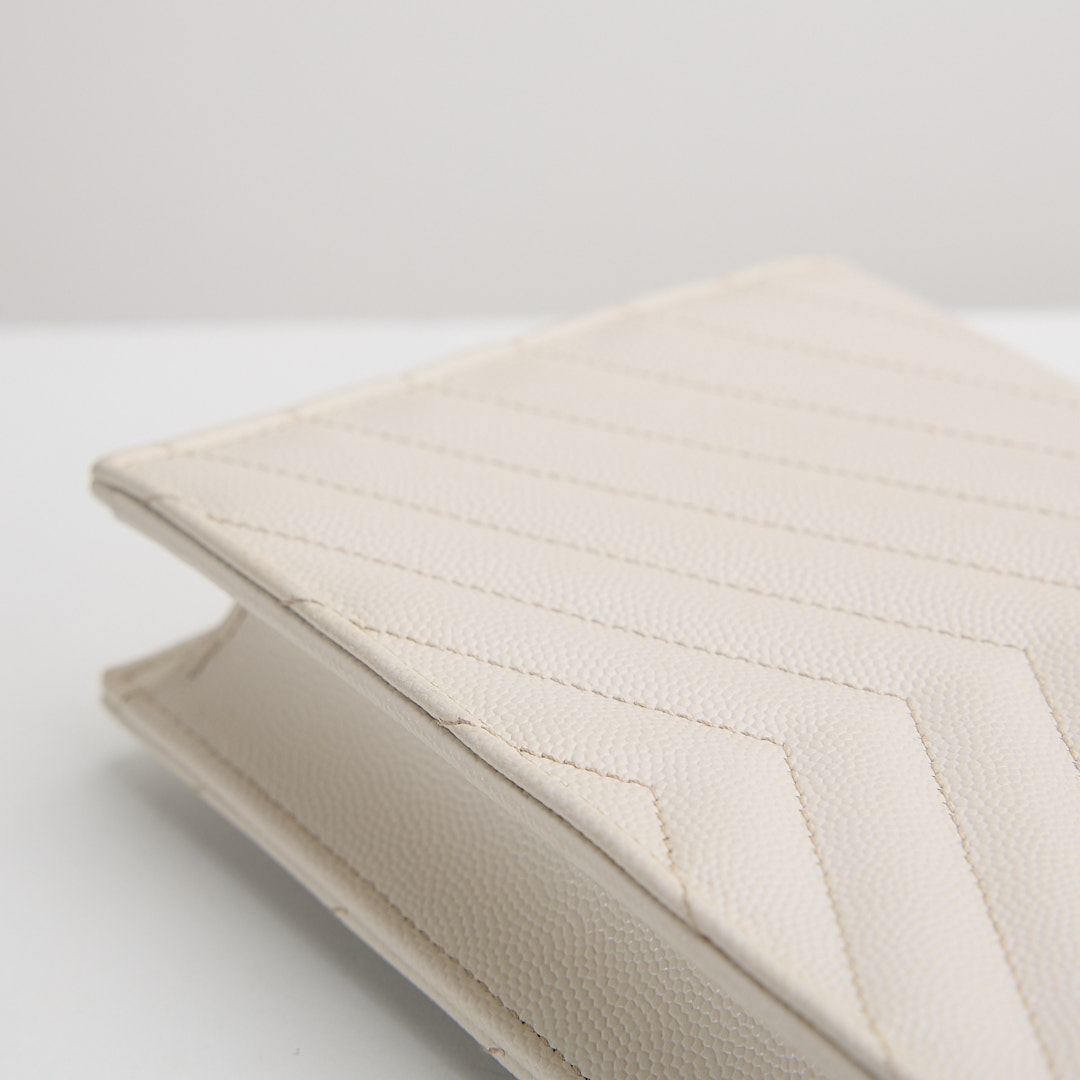 二手 YSL woc 小款信封包/白色銀扣:圖片 15