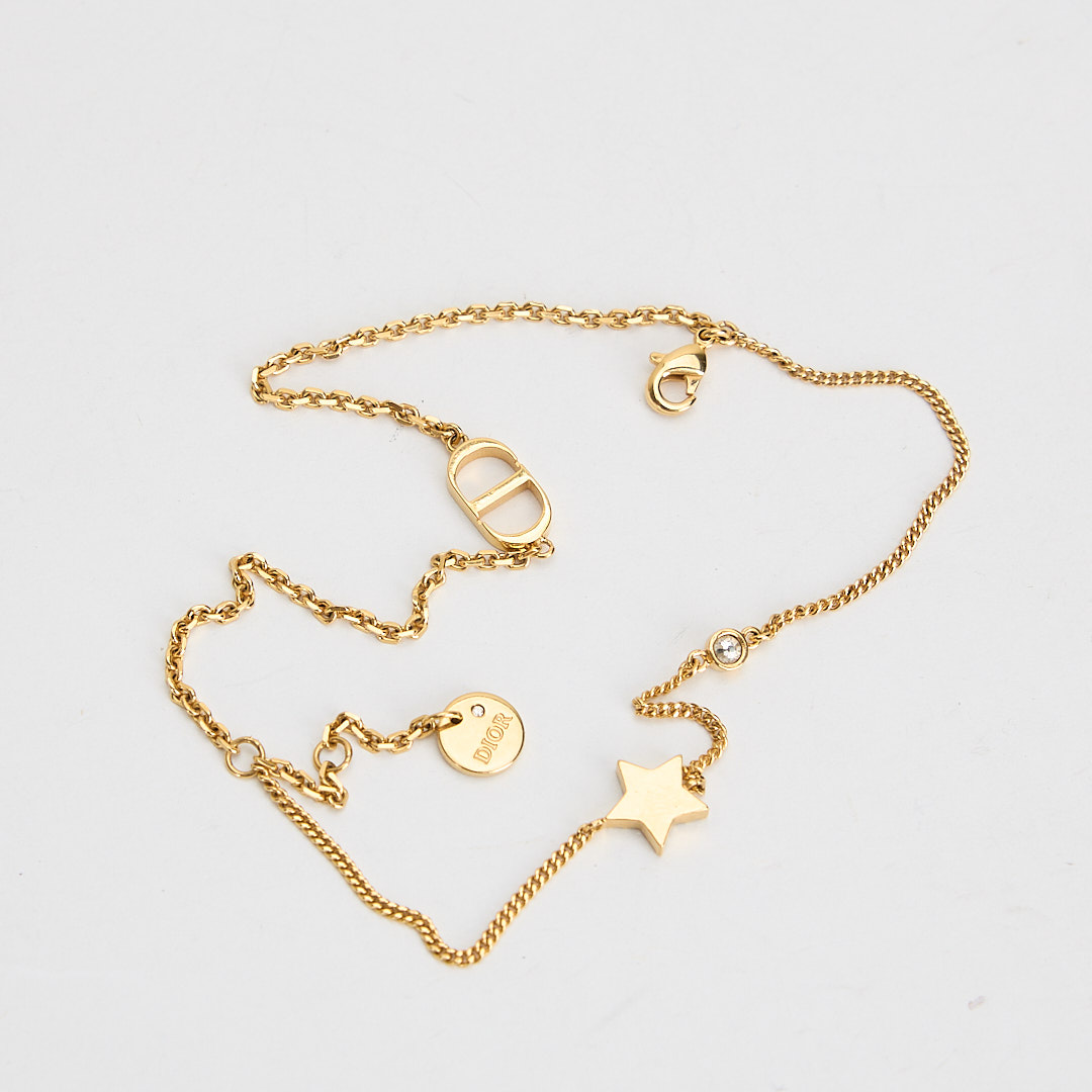 二手DIOR Petit CD滿鑽星星雙層手鍊:圖片 6