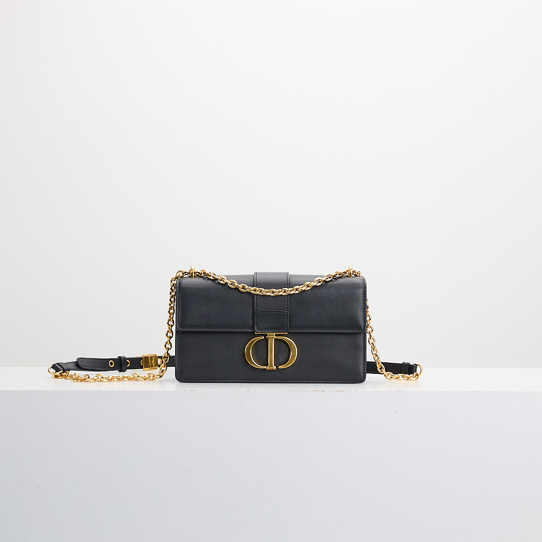 二手DIOR east west 蒙田30小號鍊包/黑金