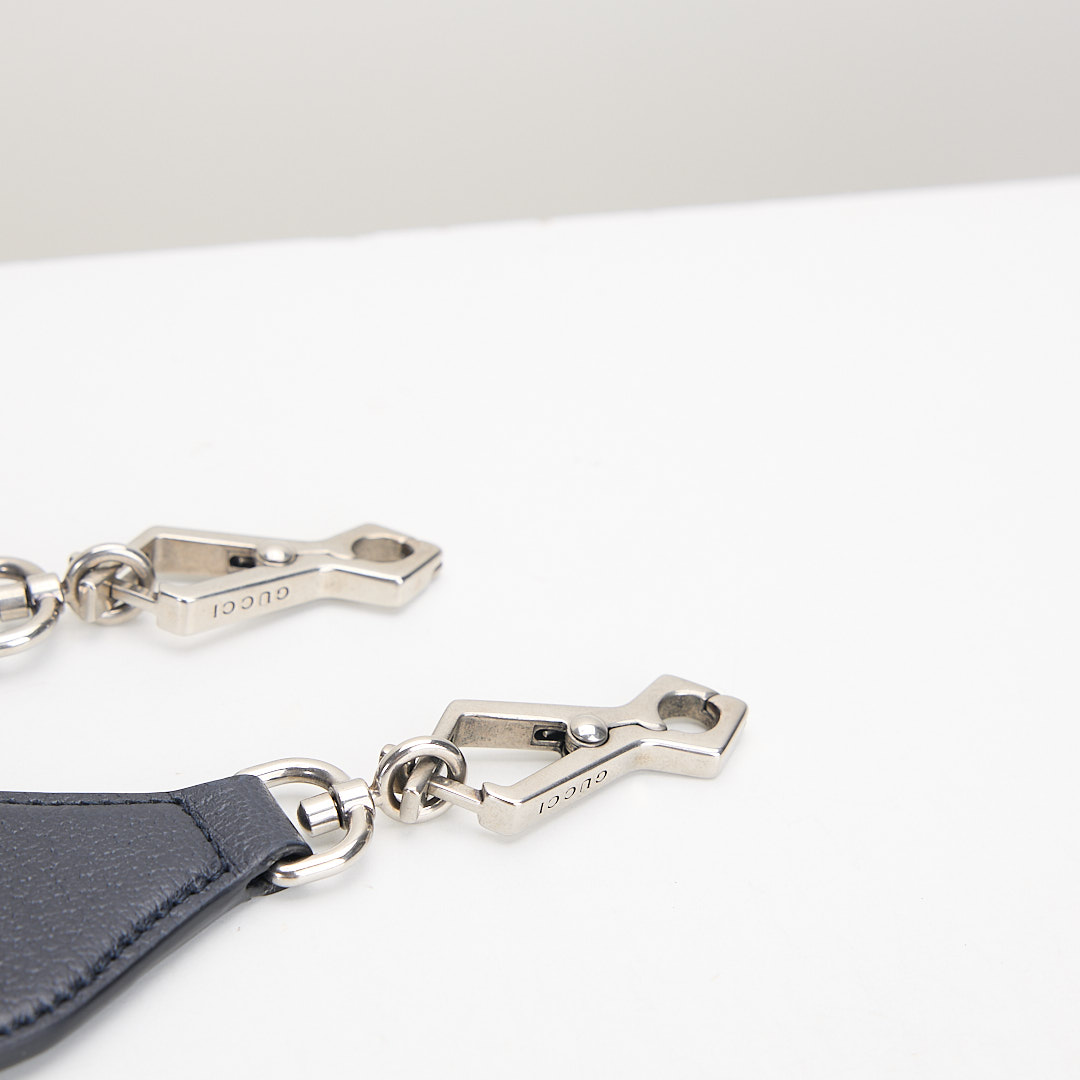 二手Gucci 1955 mini馬鞍包/午夜藍:圖片 17