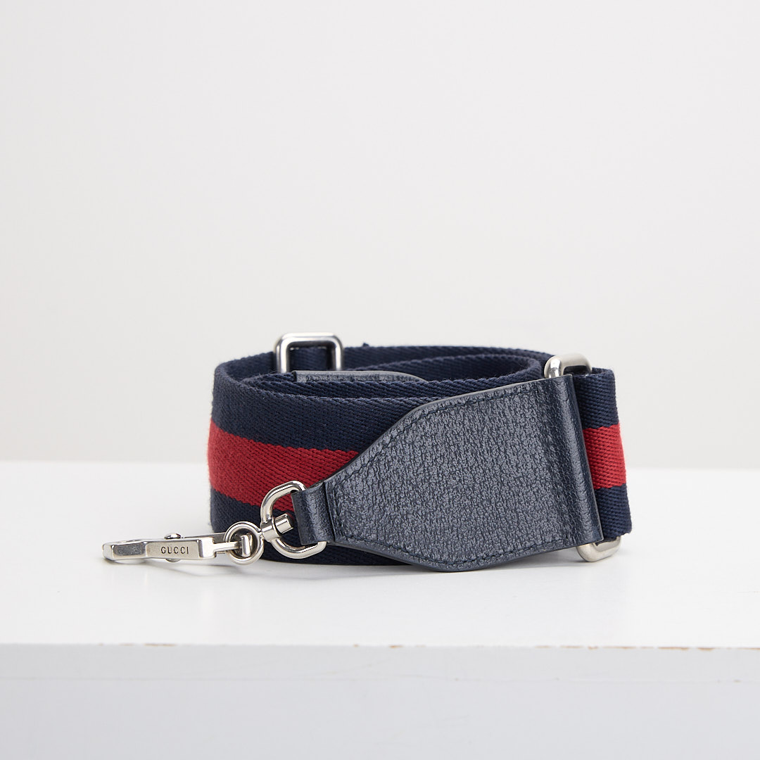 二手Gucci 1955 mini馬鞍包/午夜藍:圖片 15