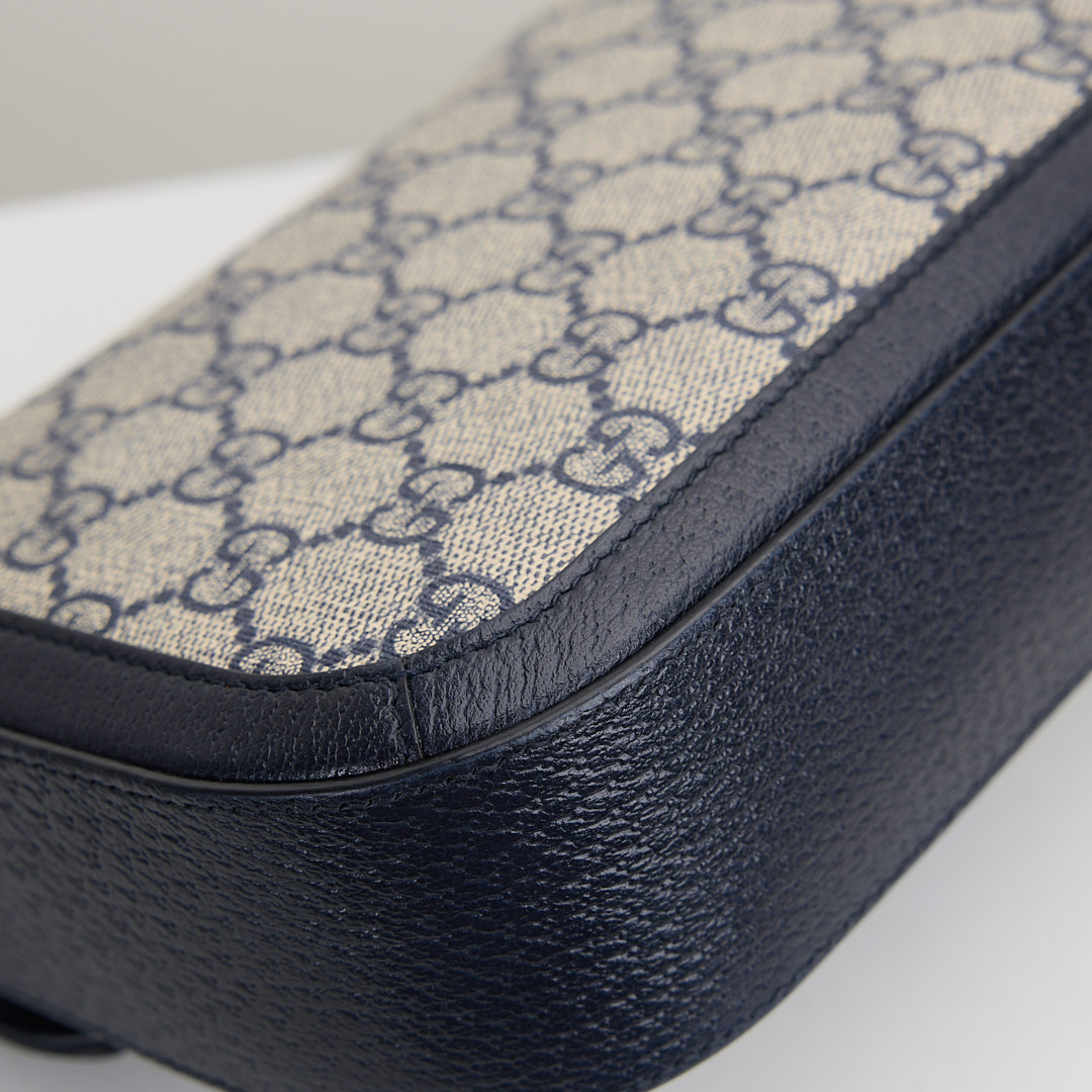 二手Gucci 1955 mini馬鞍包/午夜藍:圖片 10