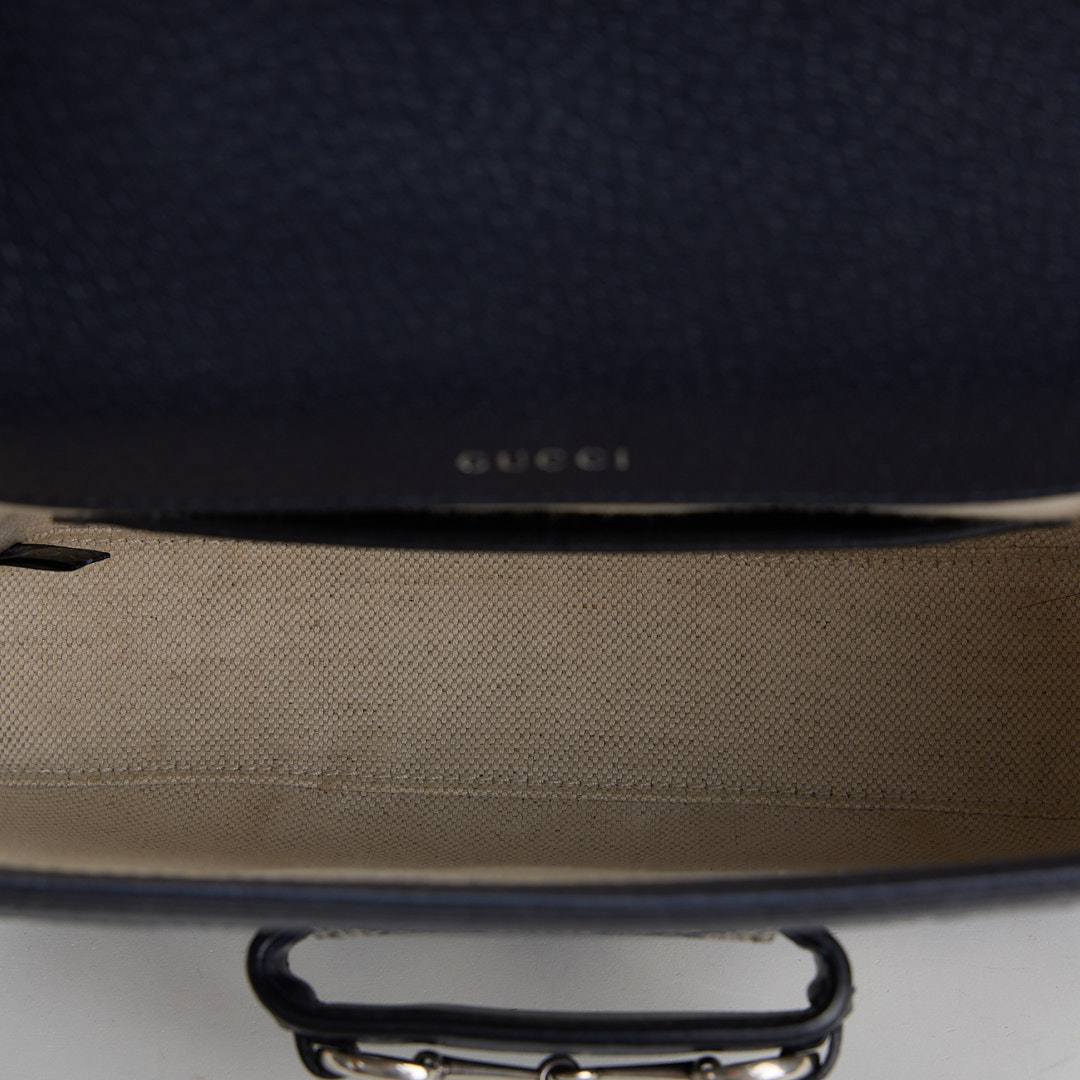二手Gucci 1955 mini馬鞍包/午夜藍:圖片 25
