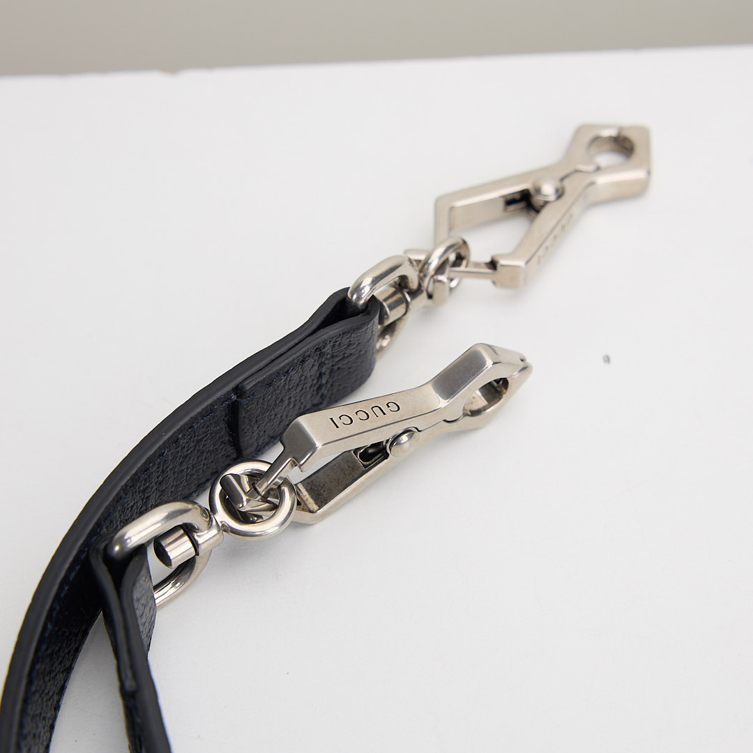 二手Gucci 1955 mini馬鞍包/午夜藍:圖片 23