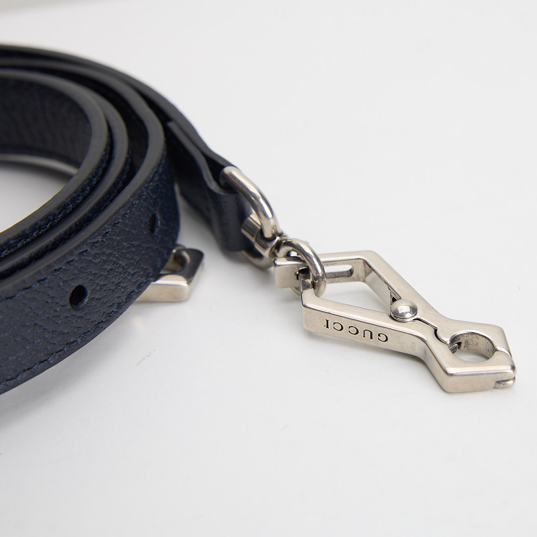 二手Gucci 1955 mini馬鞍包/午夜藍:圖片 21