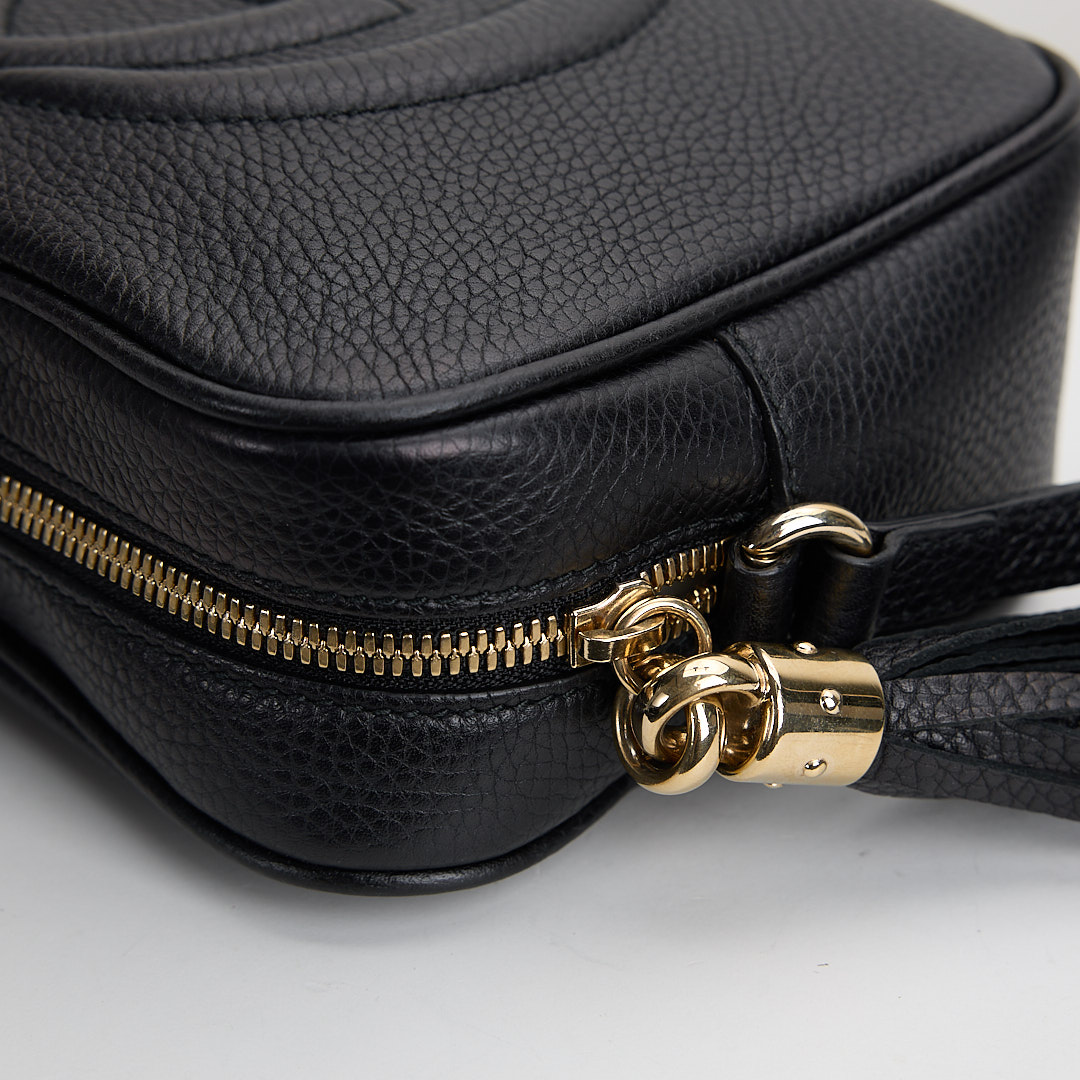 二手Gucci Disco Soho流蘇相機包/黑:圖片 8