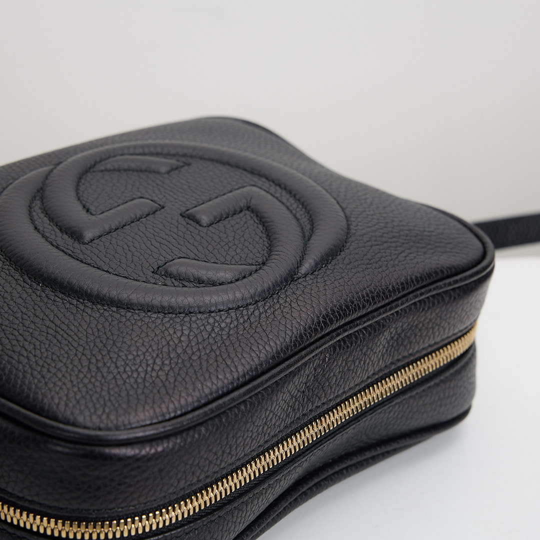 二手Gucci Disco Soho流蘇相機包/黑:圖片 6