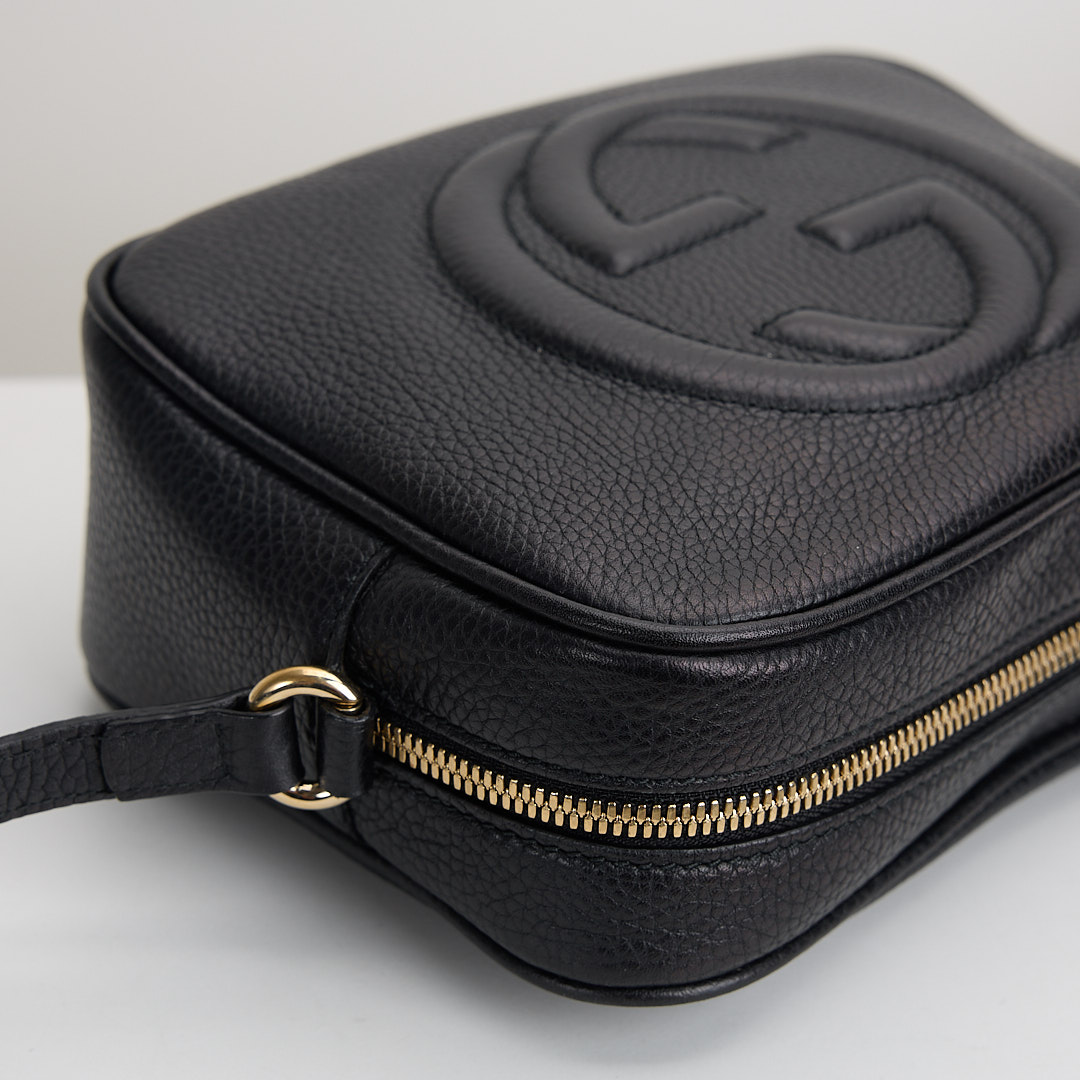 二手Gucci Disco Soho流蘇相機包/黑:圖片 5