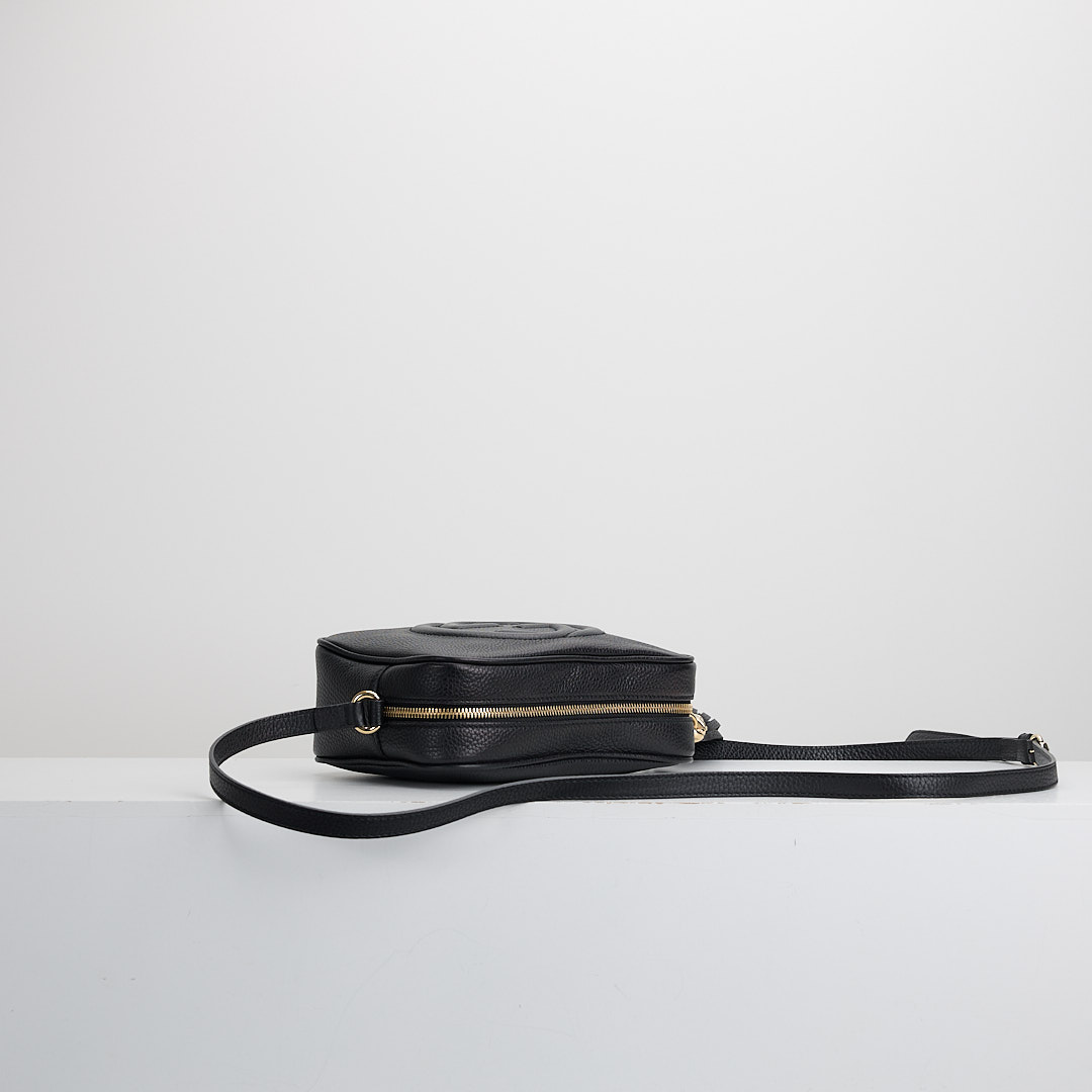 二手Gucci Disco Soho流蘇相機包/黑:圖片 4