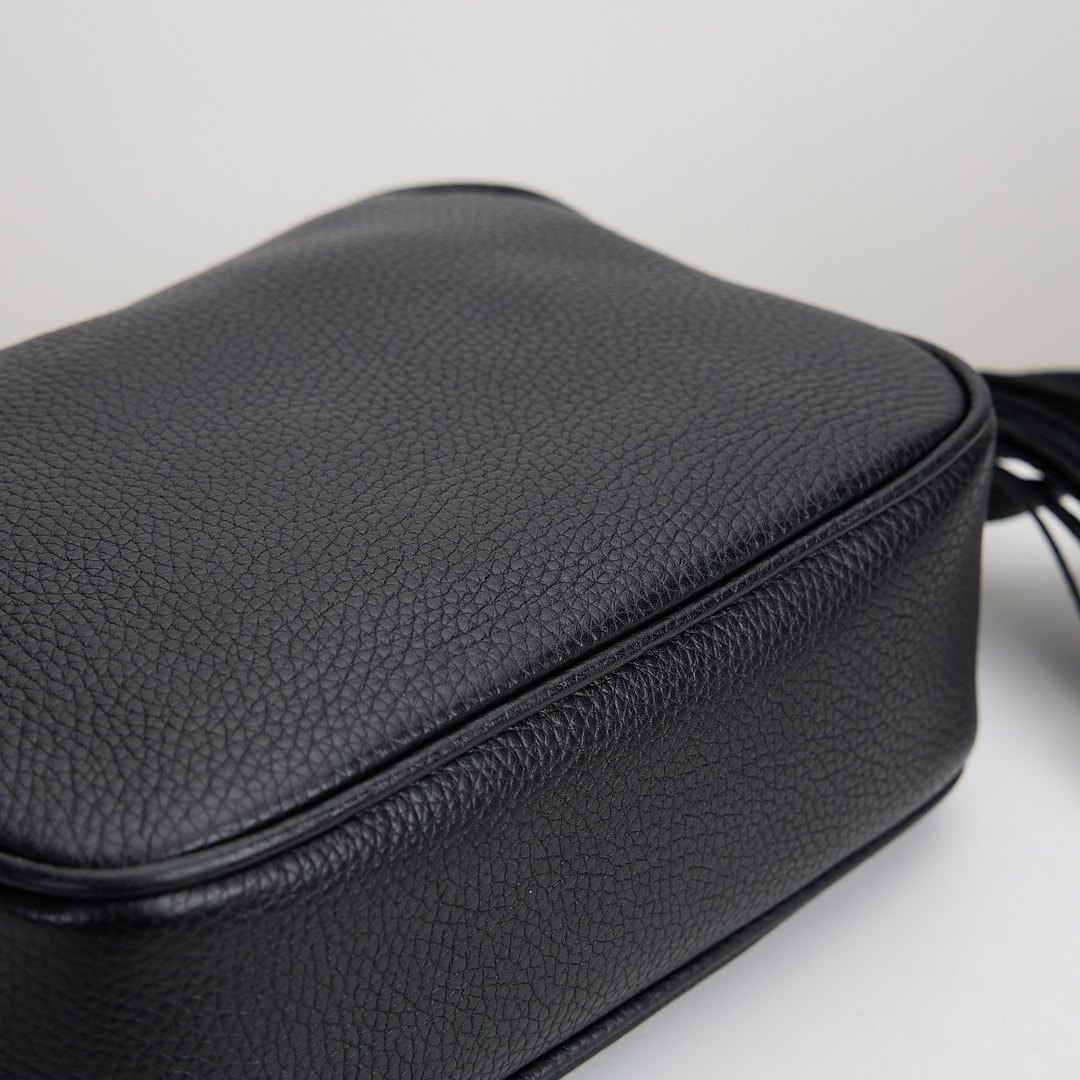 二手Gucci Disco Soho流蘇相機包/黑:圖片 12