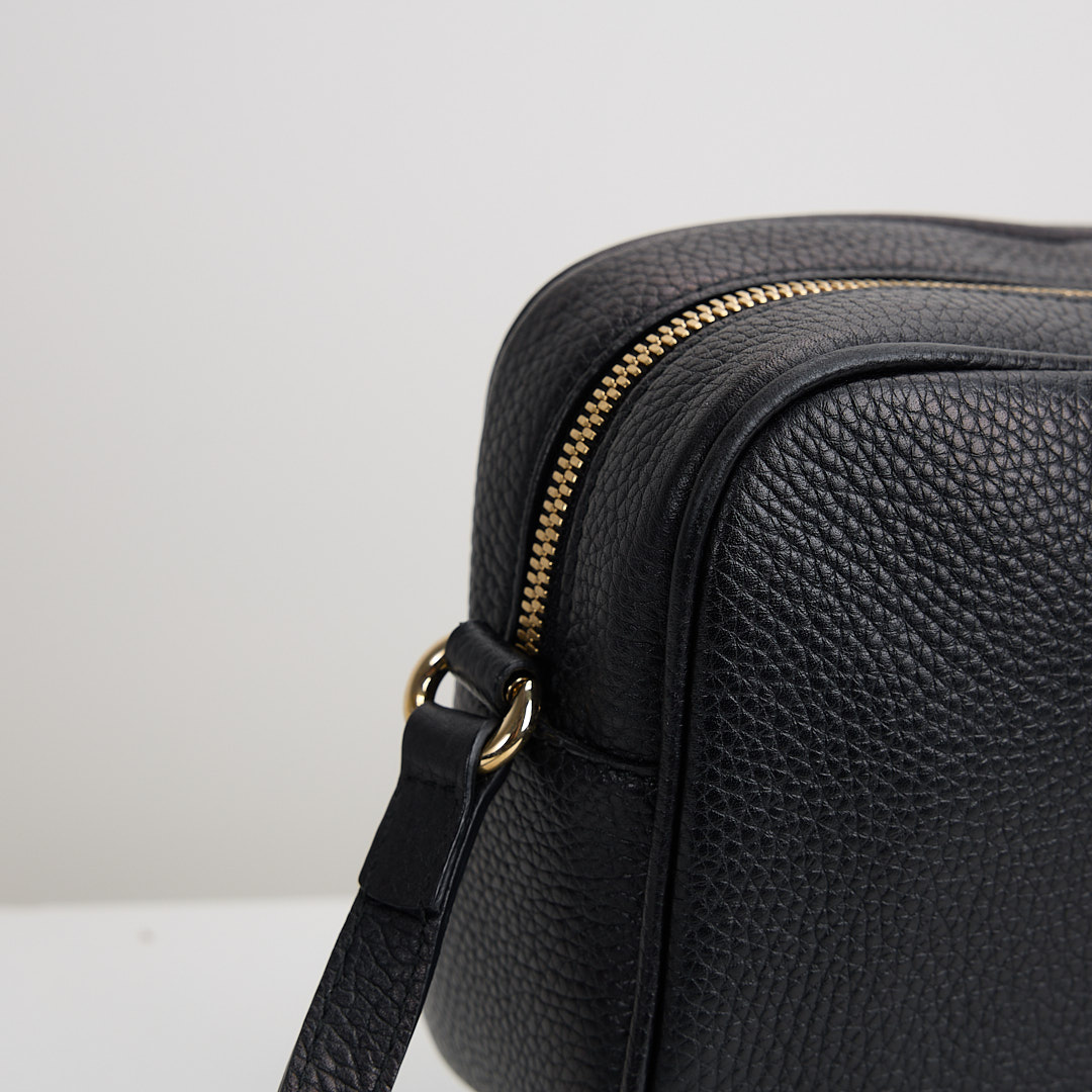 二手Gucci Disco Soho流蘇相機包/黑:圖片 9