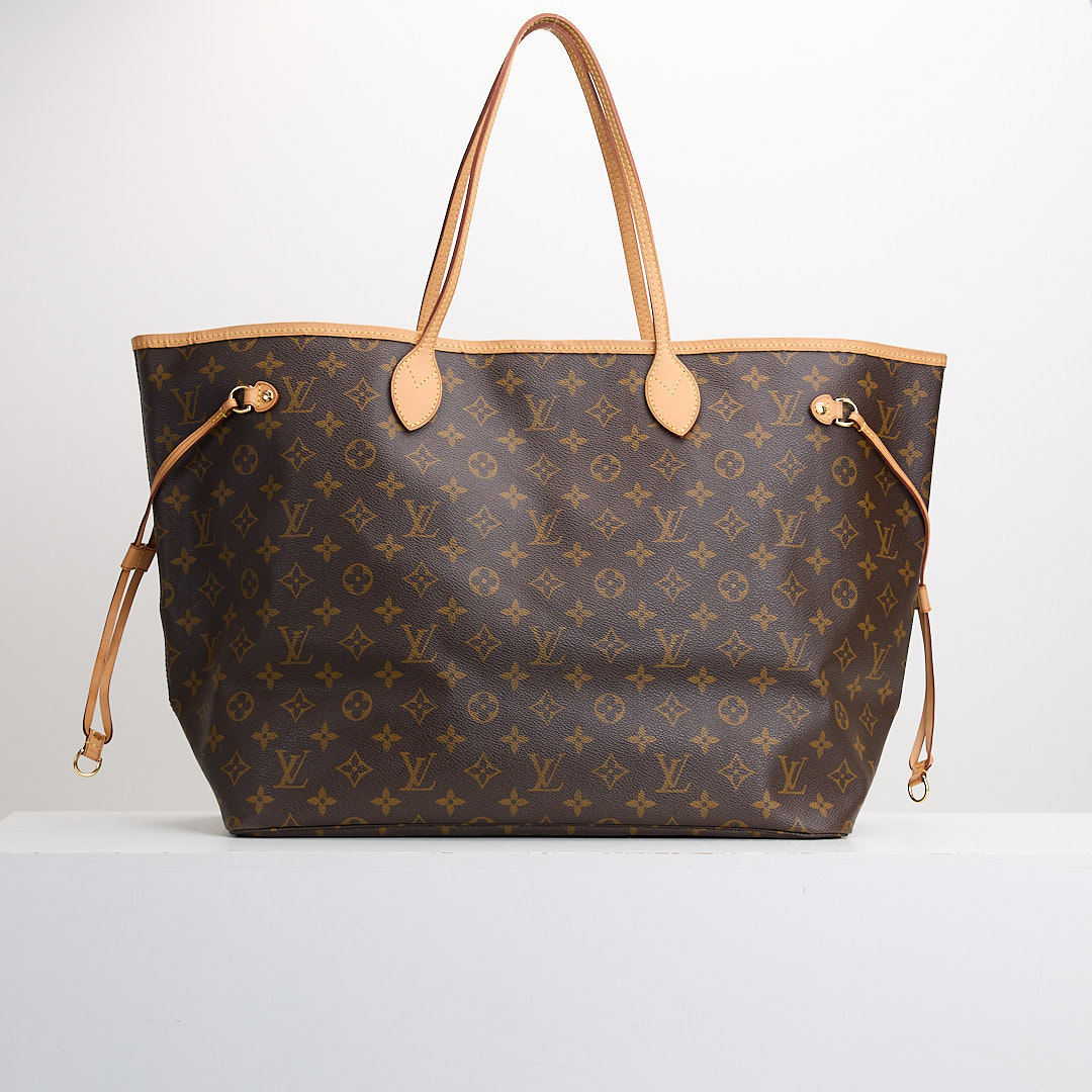 二手Lv Neverfull GM老花托特包