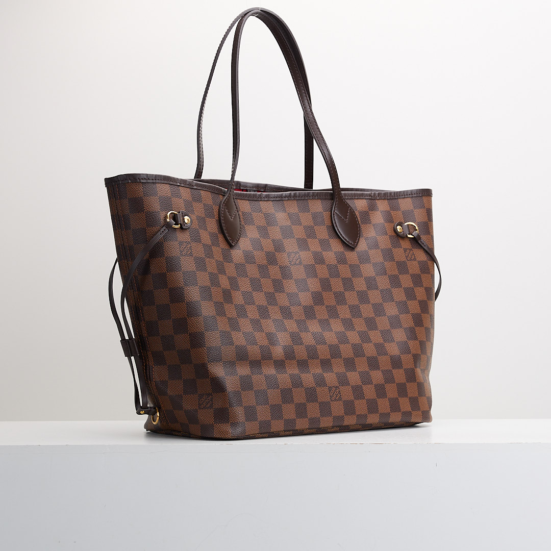 Alternative view of 二手Lv neverfull MM 棋盤格子母袋