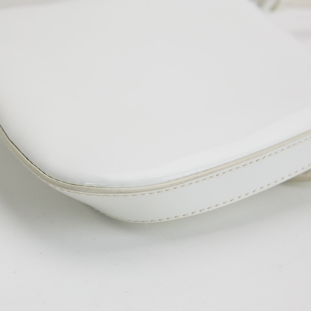 二手Prada cleo mini 白色/亮面牛皮 :圖片 10