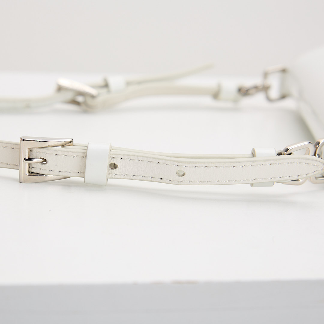 二手Prada cleo mini 白色/亮面牛皮 :圖片 4