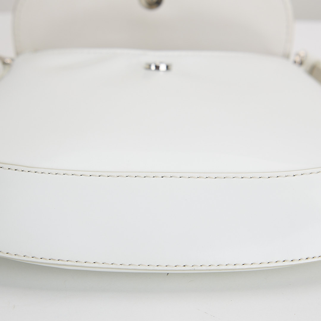 二手Prada cleo mini 白色/亮面牛皮 :圖片 13