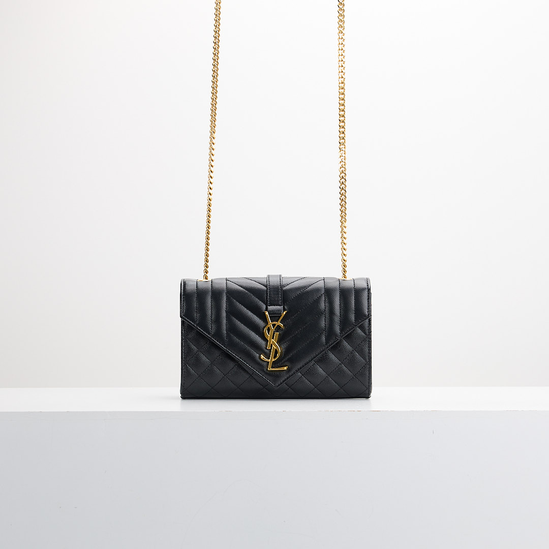 二手YSL envelope 小號信封包/黑金