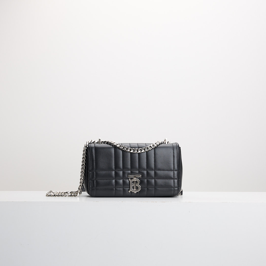 二手Burberry Lola 小號鍊包/黑銀