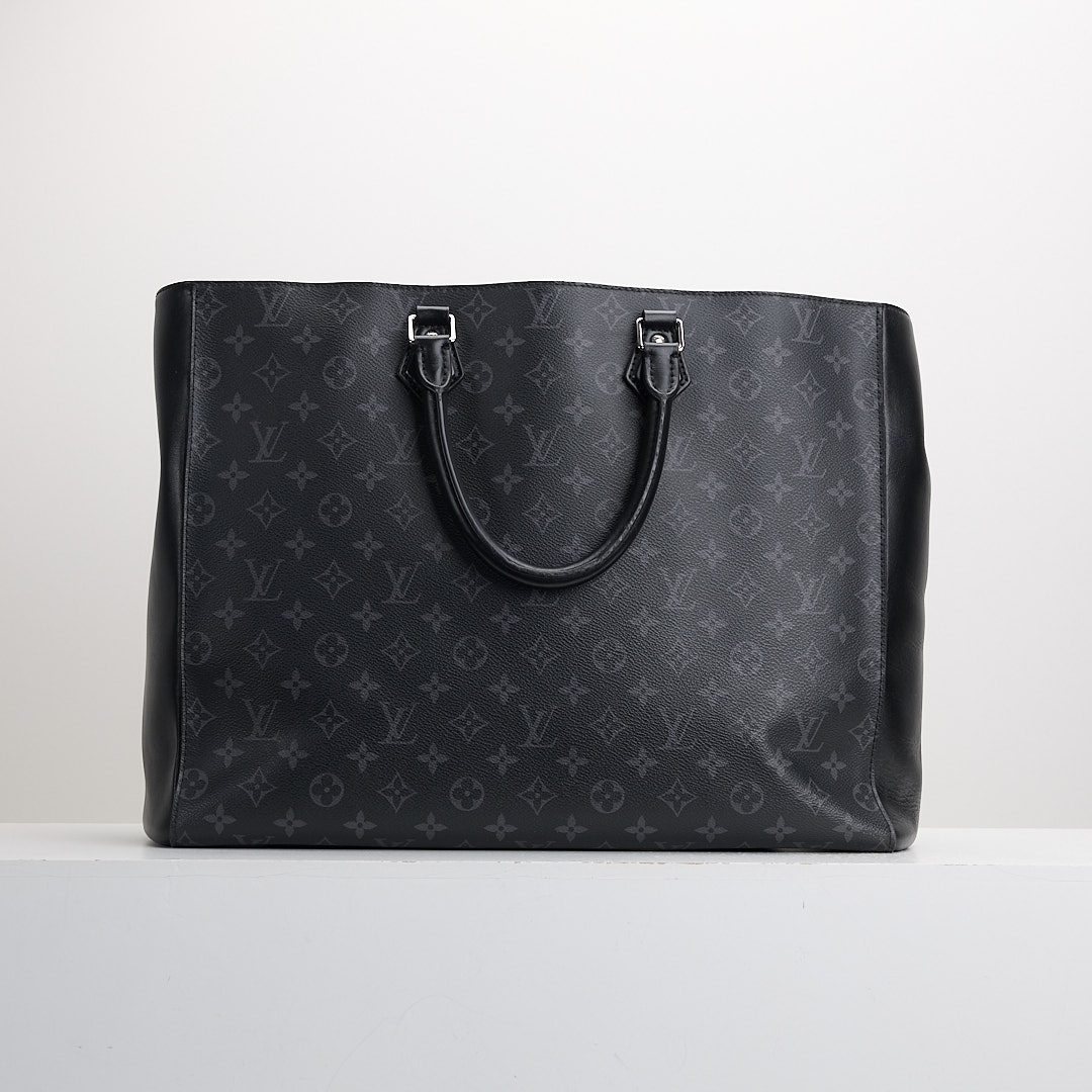 二手Lv grand sac黑武士托特包/晶片款
