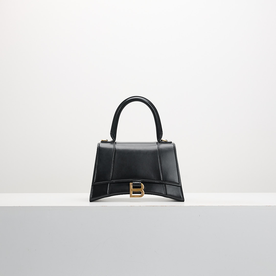 二手 Balenciaga 小號沙漏包/黑金