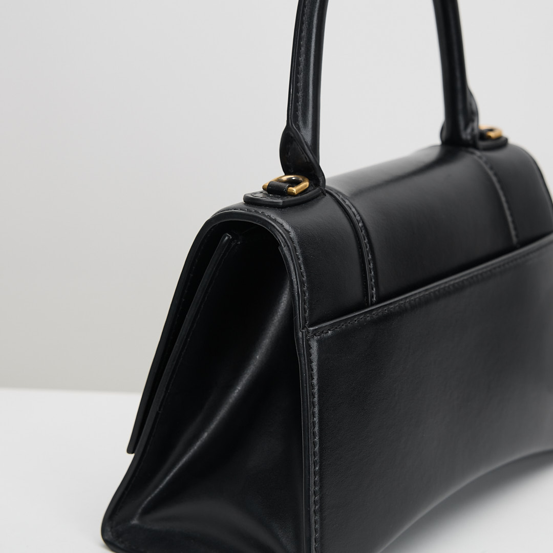 二手 Balenciaga 小號沙漏包/黑金:圖片 12