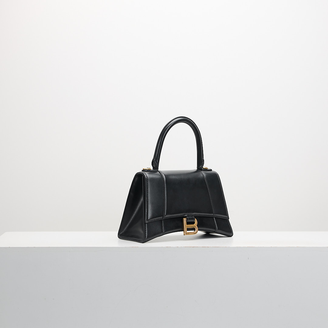 二手 Balenciaga 小號沙漏包/黑金:圖片 2