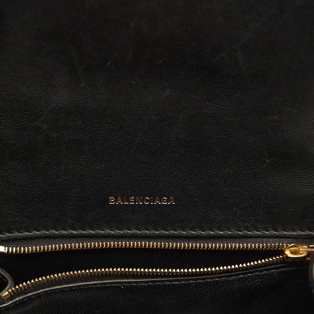 二手 Balenciaga 小號沙漏包/黑金:圖片 28