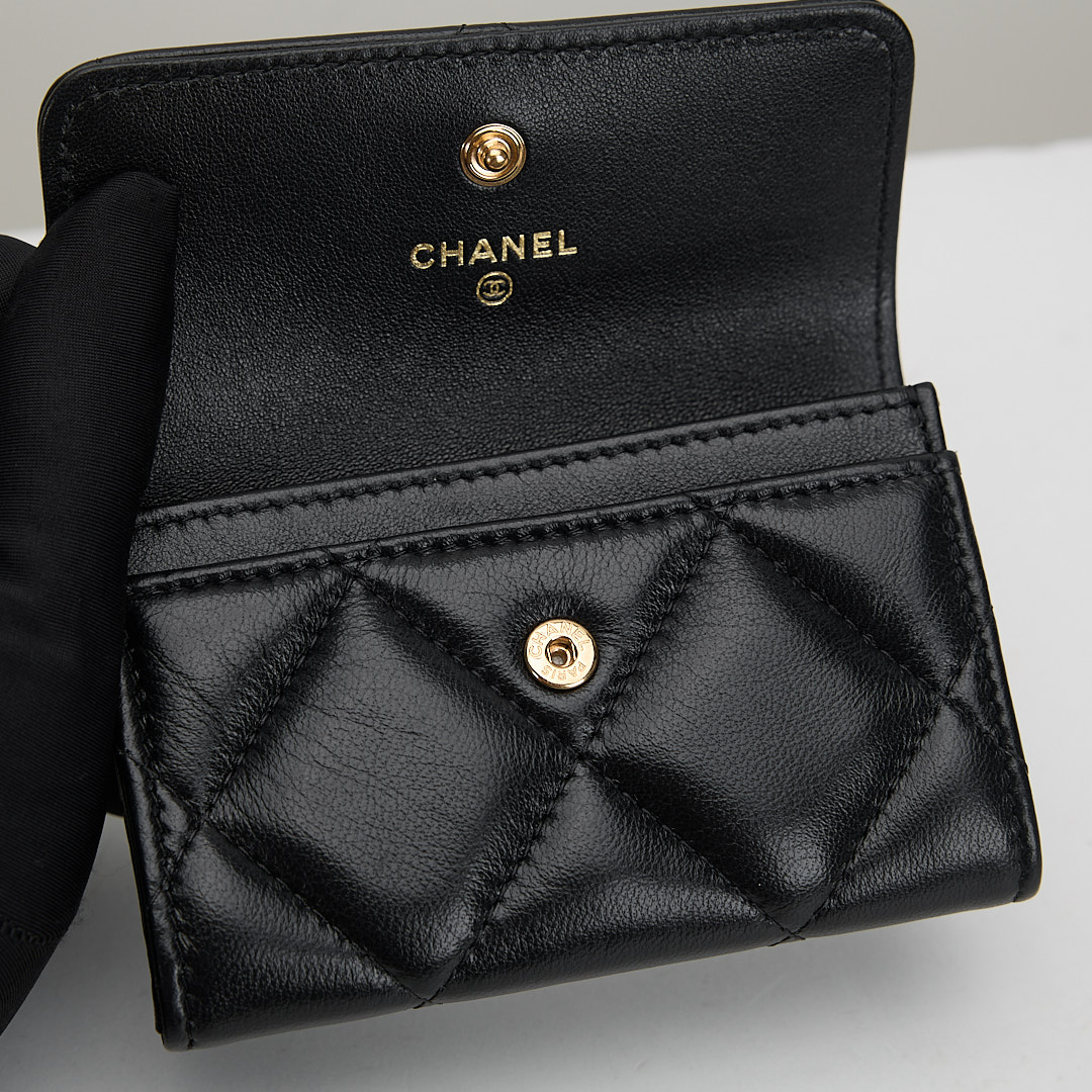 二手 Chanel 19卡包 黑金:圖片 12