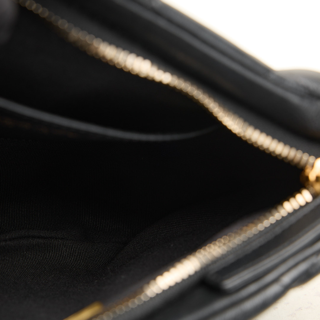 二手 Chanel 22k hobo 腋下包/黑色復古金:圖片 20
