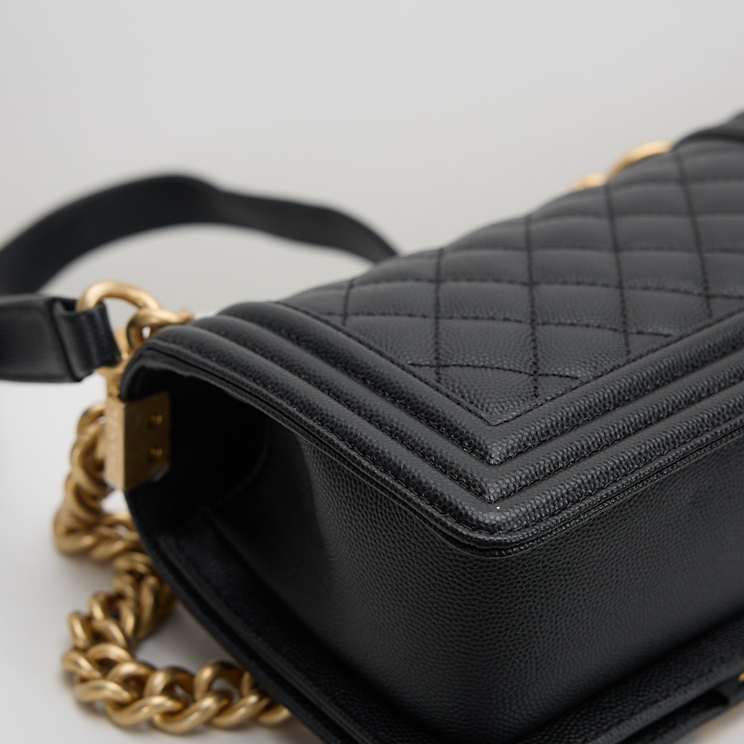 二手 Chanel Boy20黑金牛:圖片 12