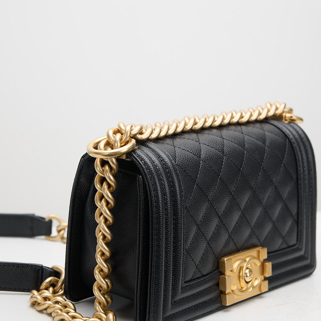 二手 Chanel Boy20黑金牛:圖片 4