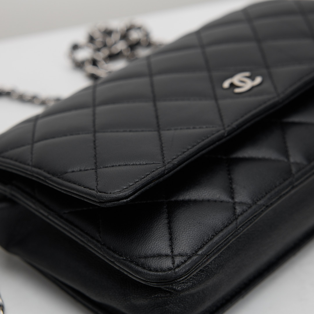 二手 Chanel woc 黑銀羊:圖片 6