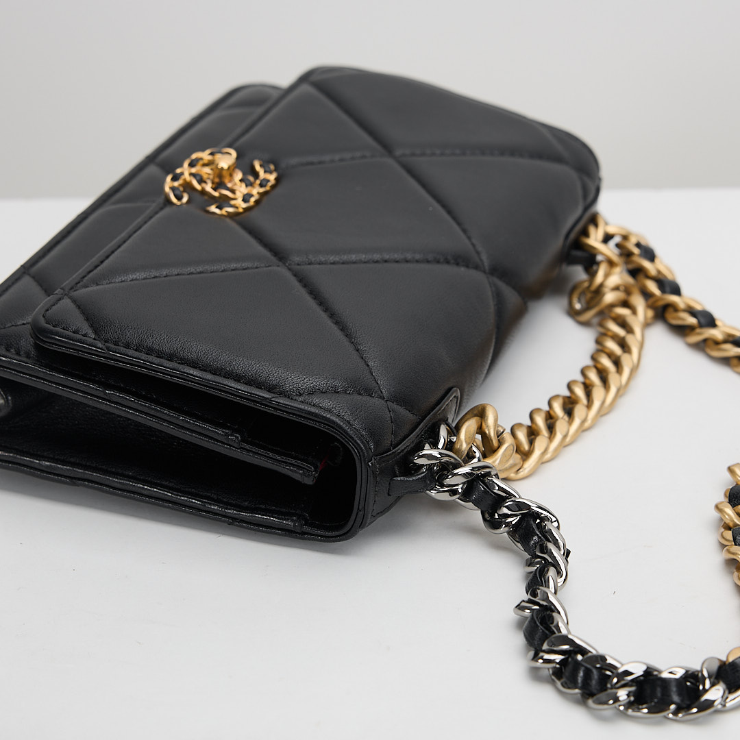 二手 Chanel 新款旋轉扣 19 woc黑/芯片款:圖片 15