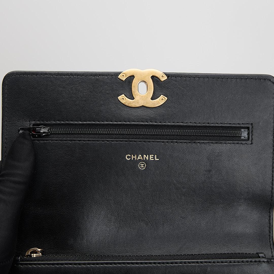 二手 Chanel 新款旋轉扣 19 woc黑/芯片款:圖片 18