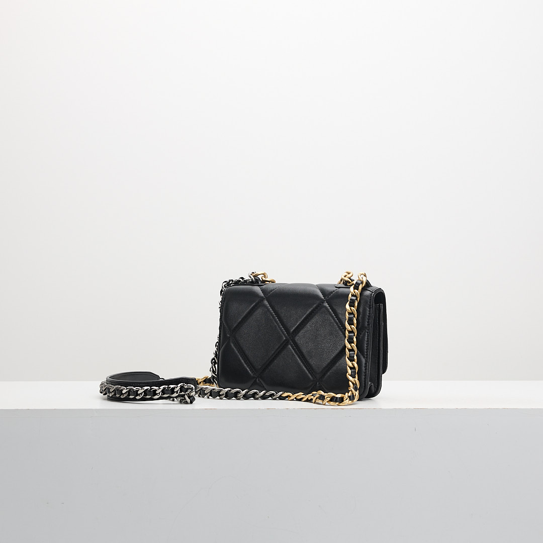 二手 Chanel 新款旋轉扣 19 woc黑/芯片款:圖片 3