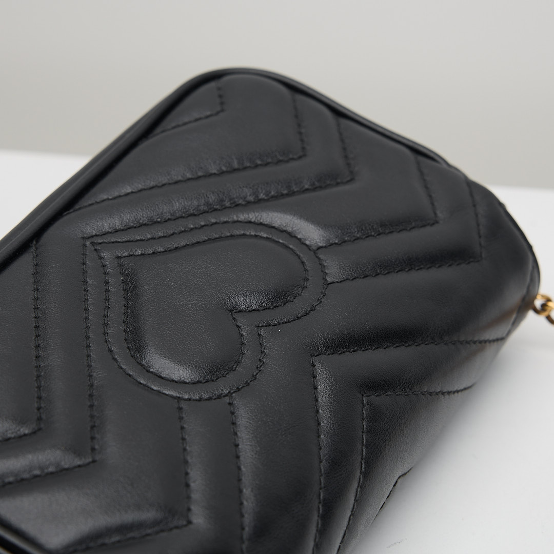 二手 Gucci marmont supermini 黑:圖片 11