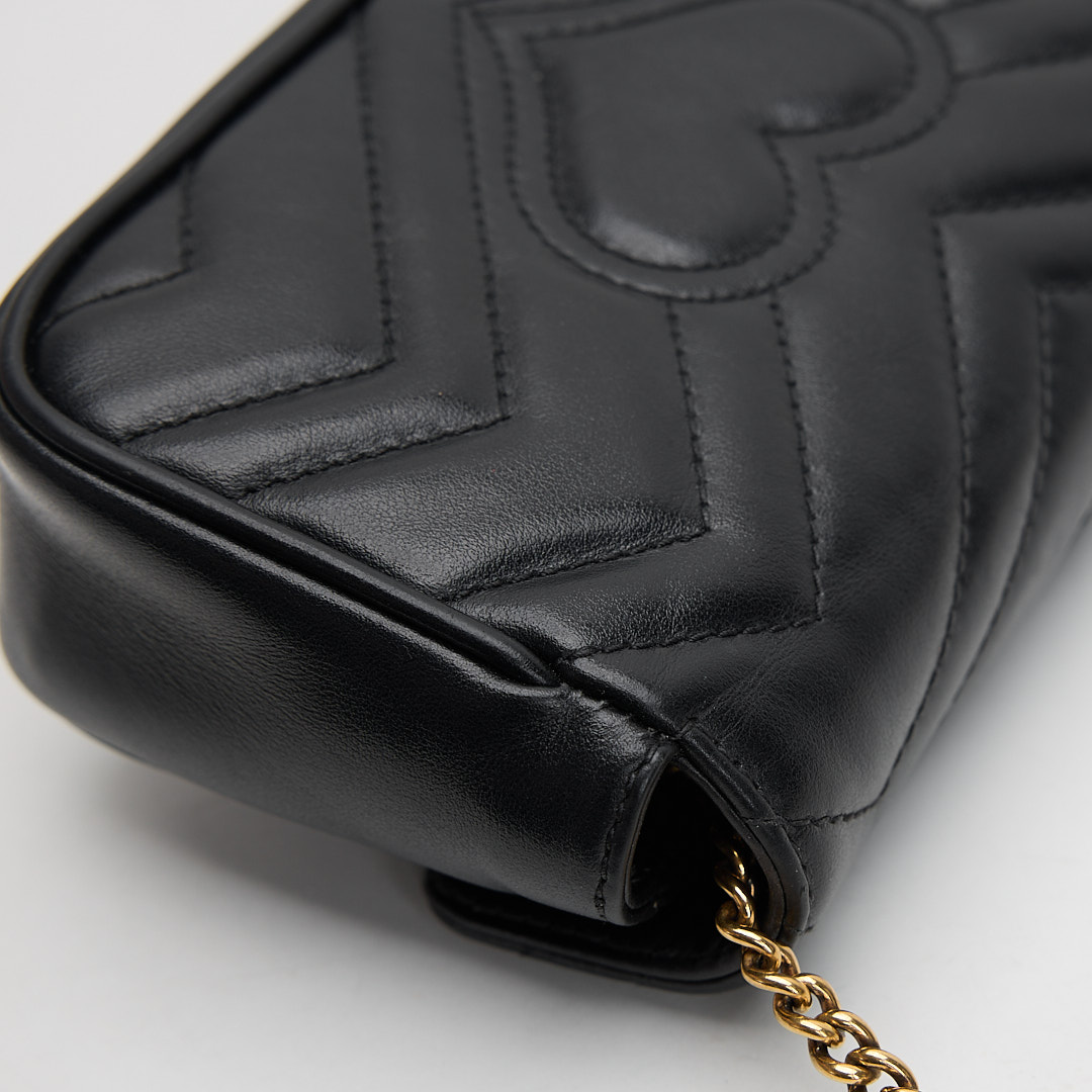 二手 Gucci marmont supermini 黑:圖片 12
