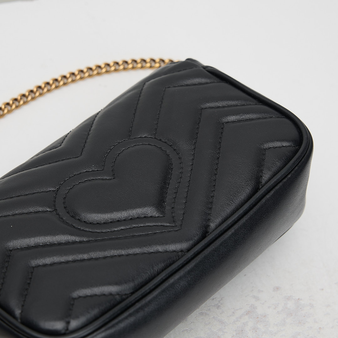 二手 Gucci marmont supermini 黑:圖片 6
