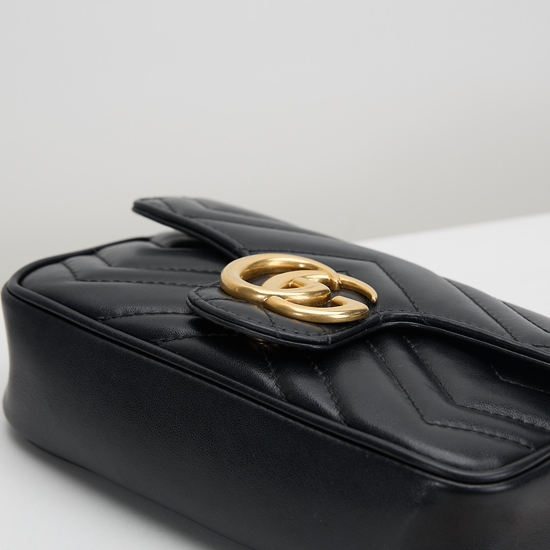 二手 Gucci marmont supermini 黑:圖片 3