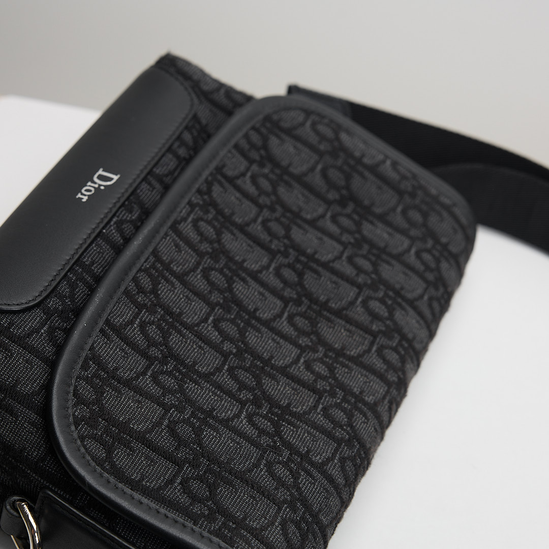 二手 DIOR Jett mini 翻蓋郵差包:圖片 15