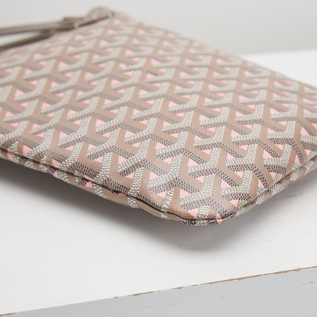 二手 Goyard Poitiers 170週年限定小托特 灰粉色:圖片 4