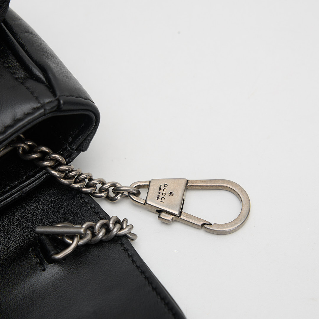二手 Gucci Marmont supermini 黑銀:圖片 16