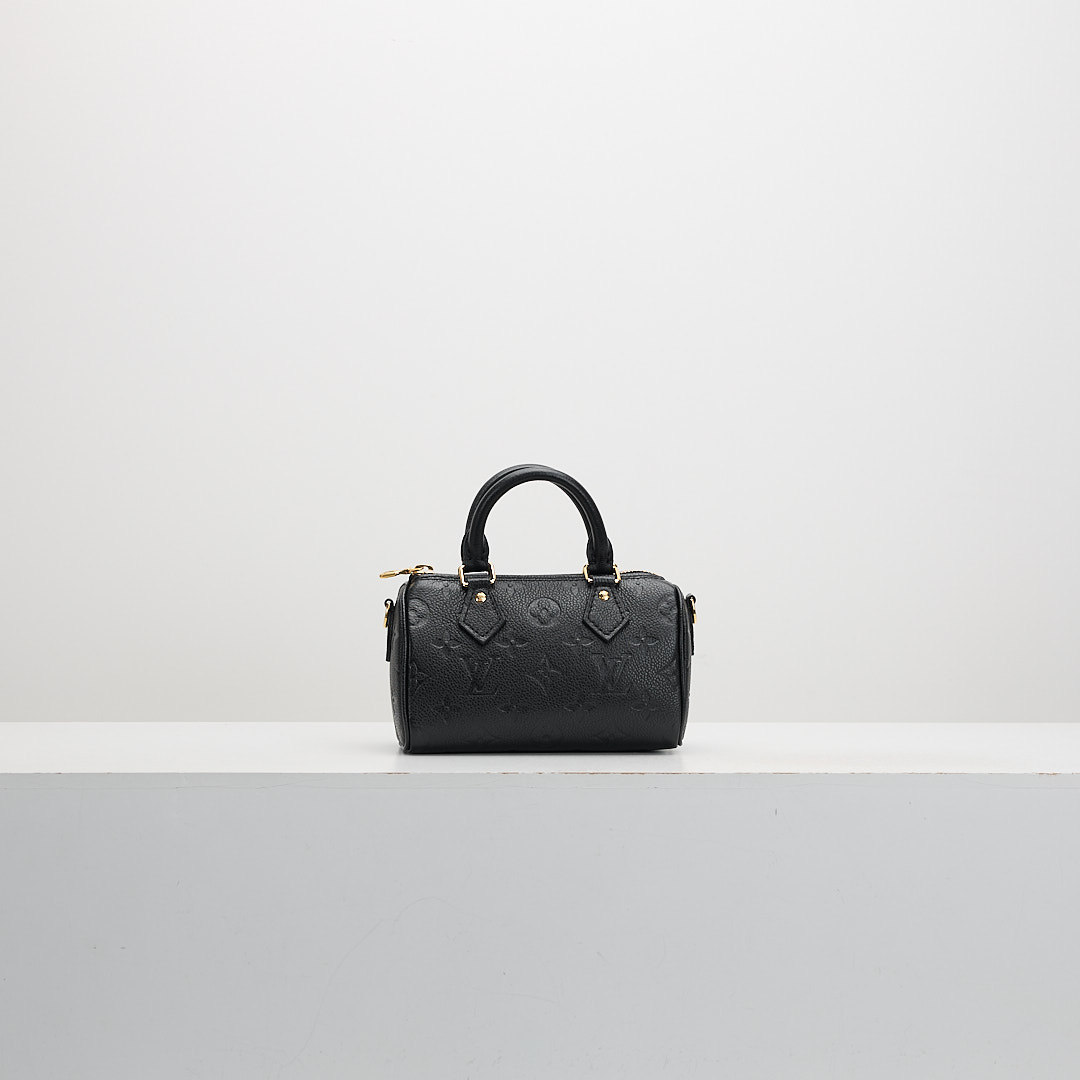 二手 Lv Nano speedy 黑壓紋