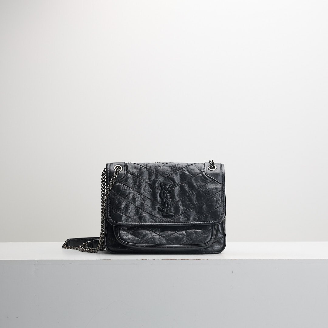 二手 YSL Niki baby so black